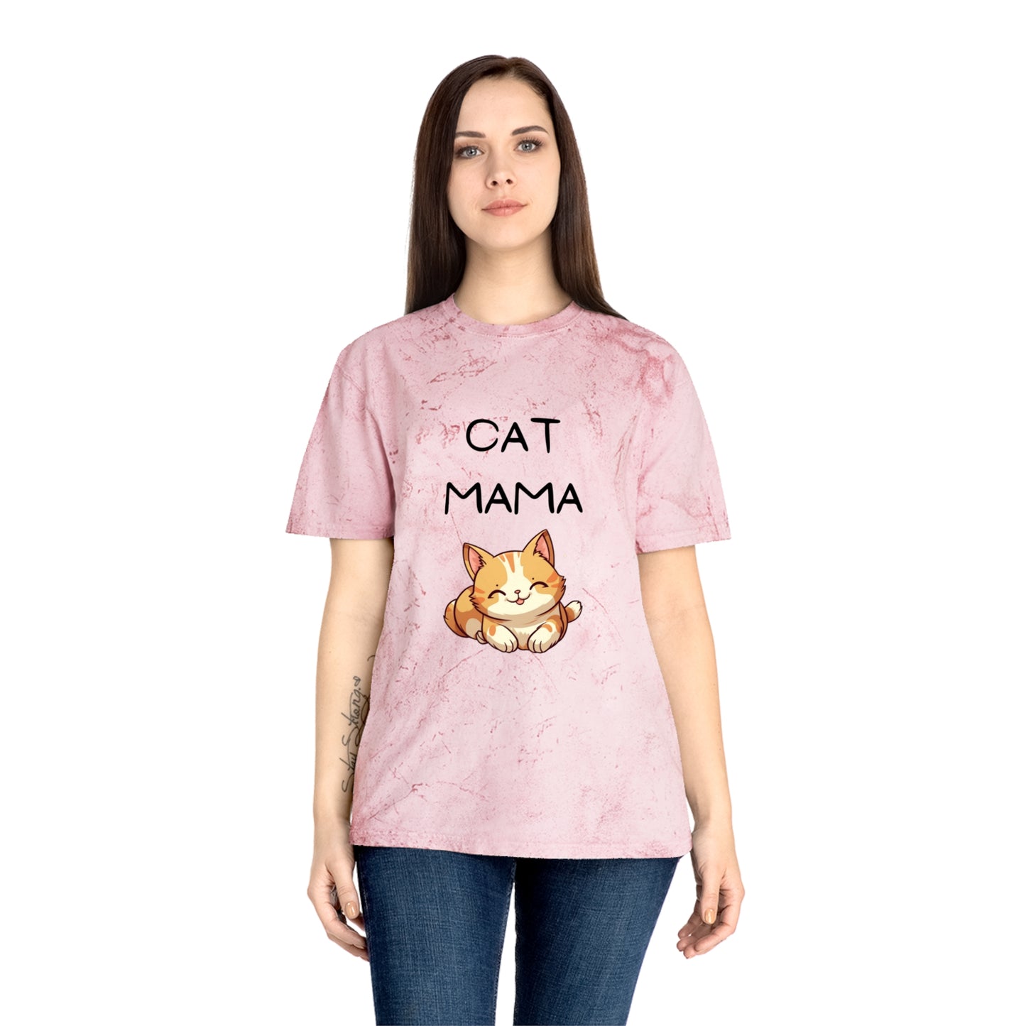 Cat Mama Color Blast T-Shirt