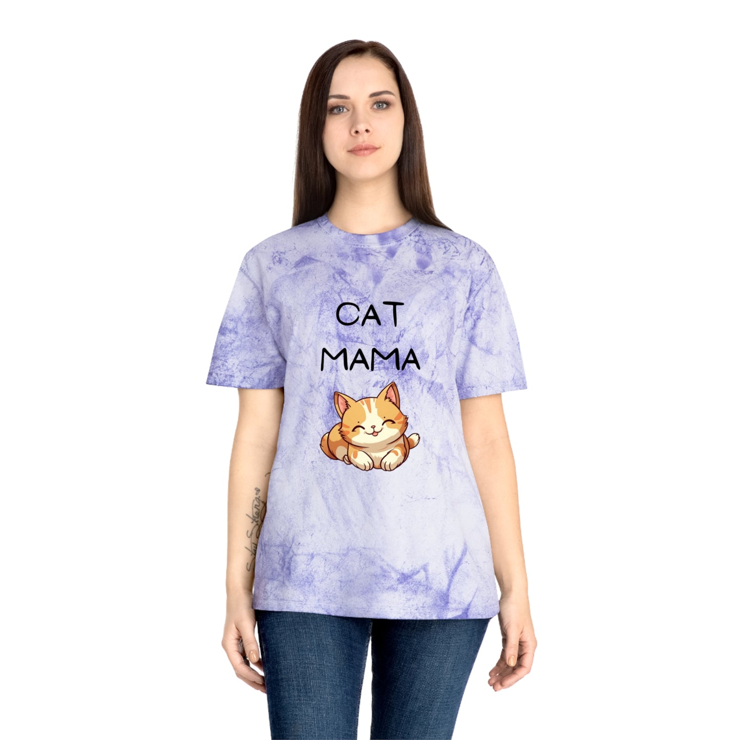 Cat Mama Color Blast T-Shirt