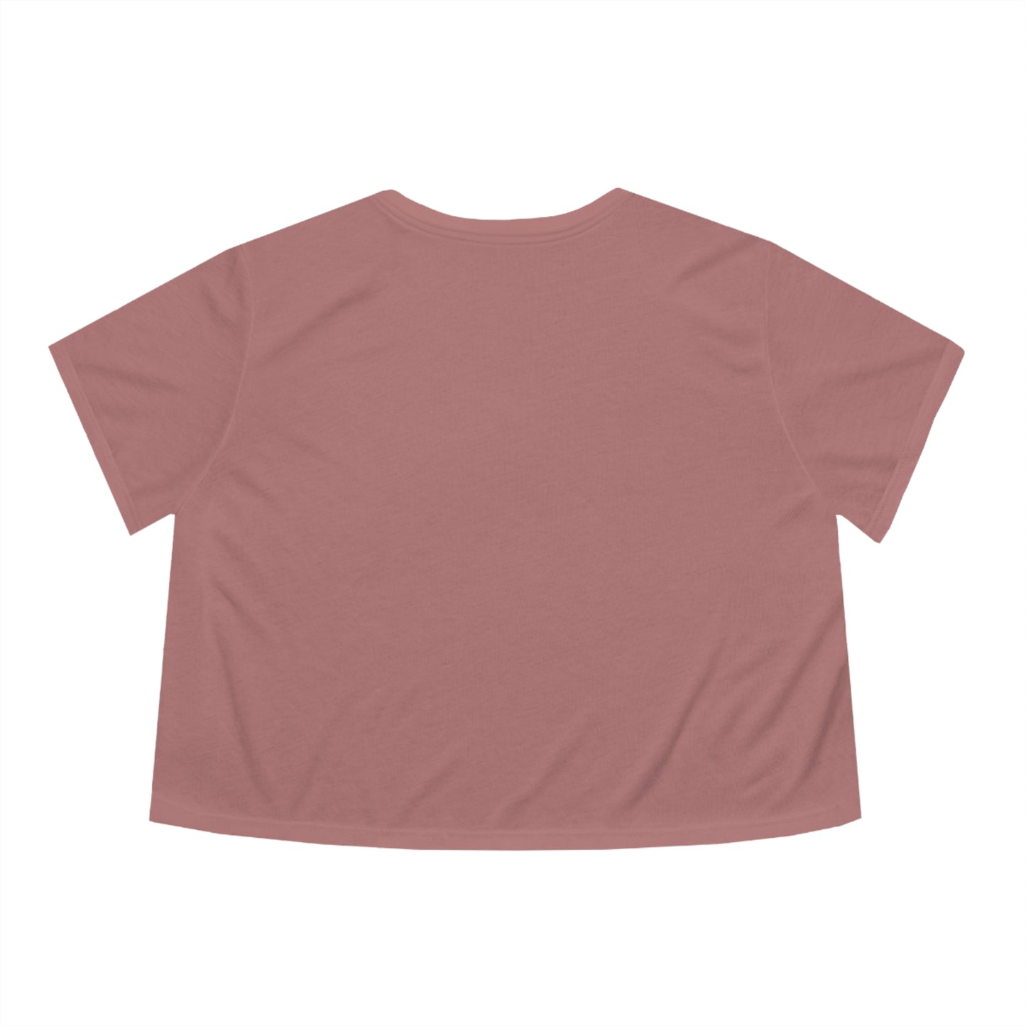 Flower Neutral Color Women's Flowy Cropped Tee