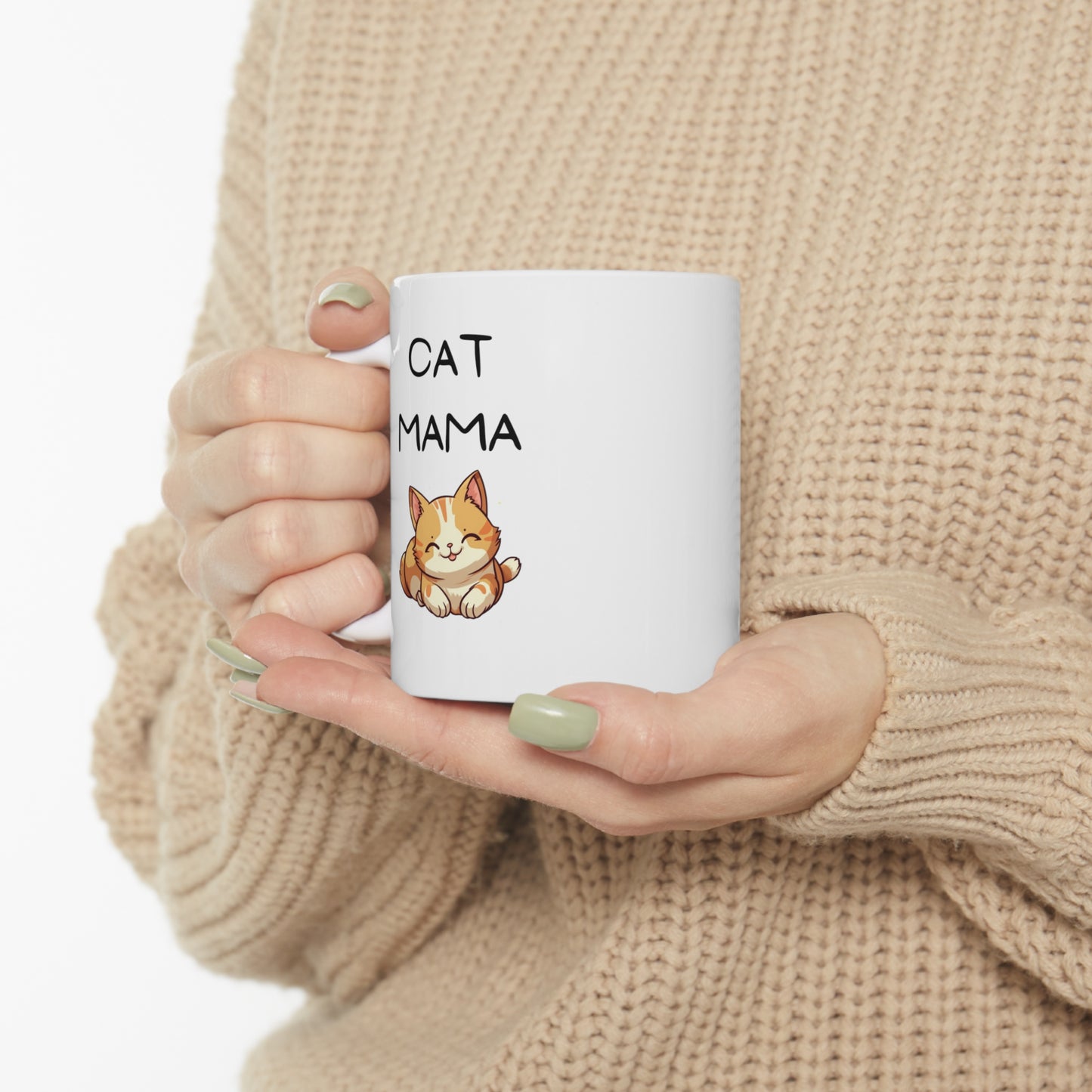 Cat Mama Ceramic Mug 11oz