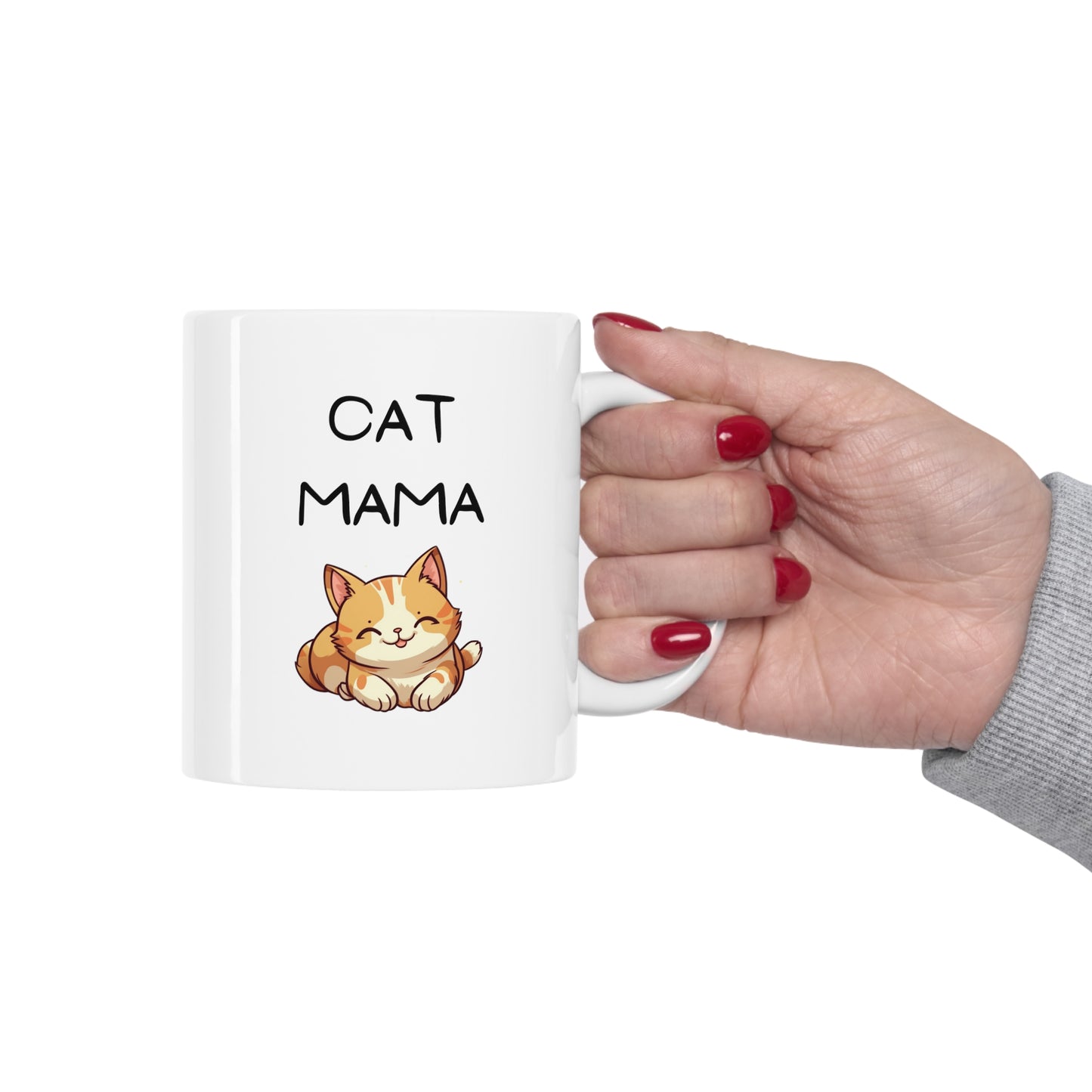 Cat Mama Ceramic Mug 11oz
