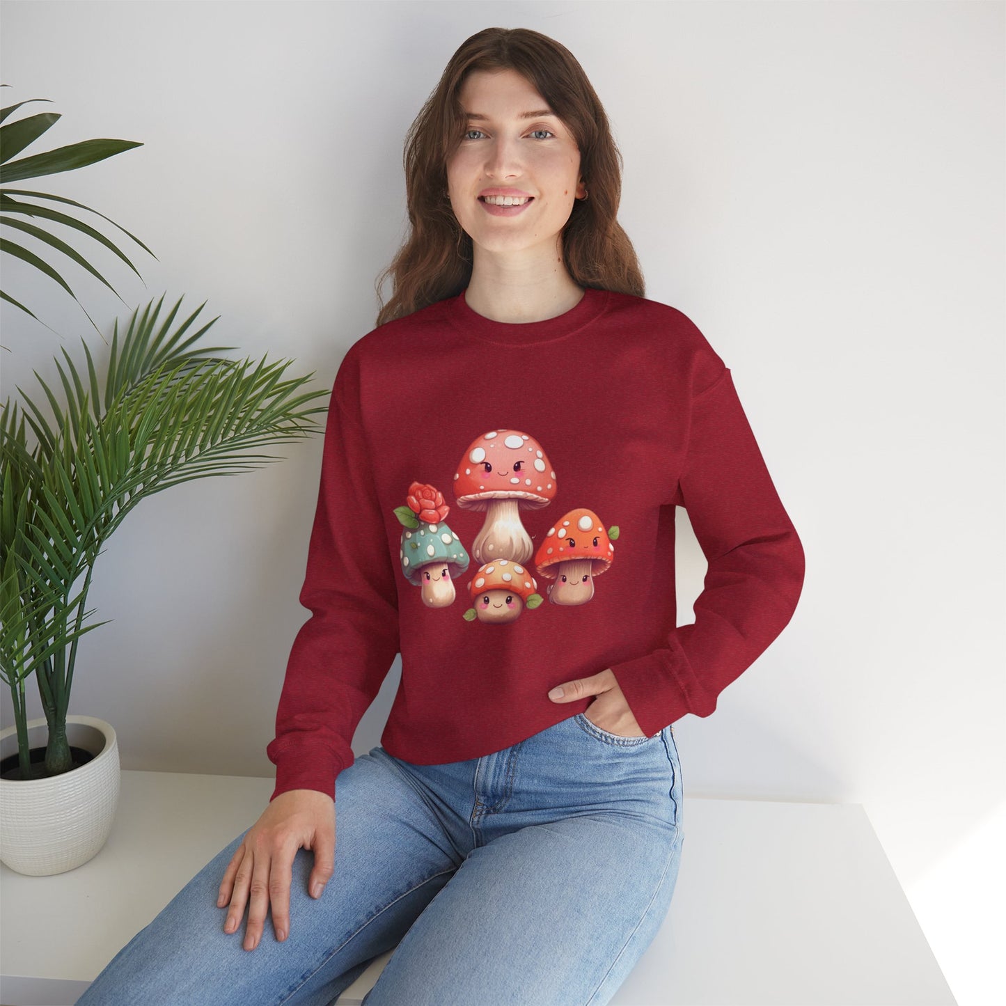 Kawaii Mushroom Sweatshirt