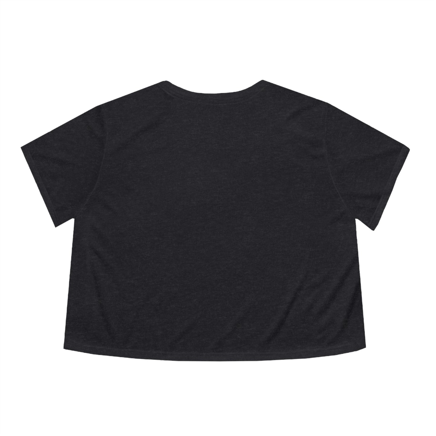 Flower Neutral Color Women's Flowy Cropped Tee