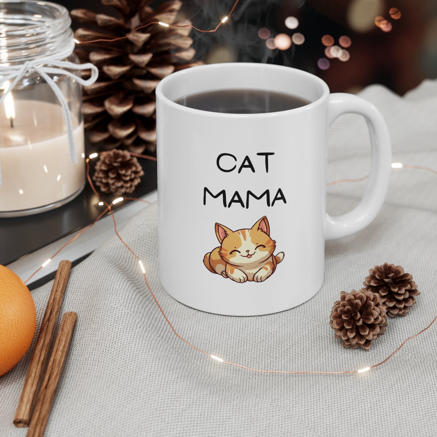 Cat Mama Ceramic Mug 11oz