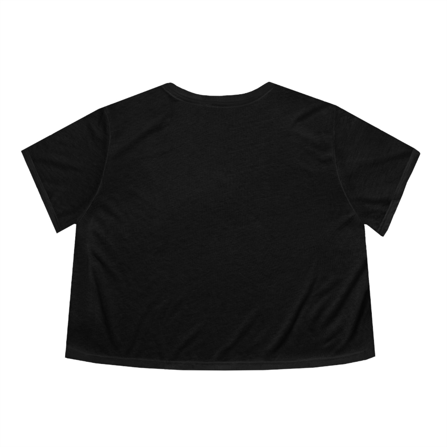 Flower Neutral Color Women's Flowy Cropped Tee