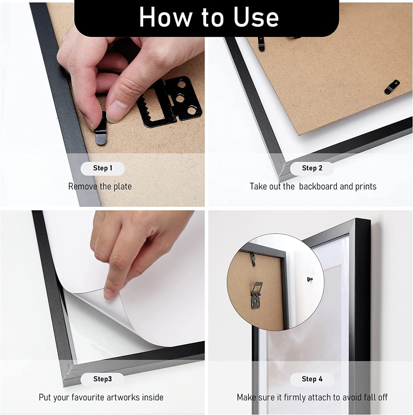 8 Pack Modern Neutral Gallery Wall Frame Sets Decorative Art