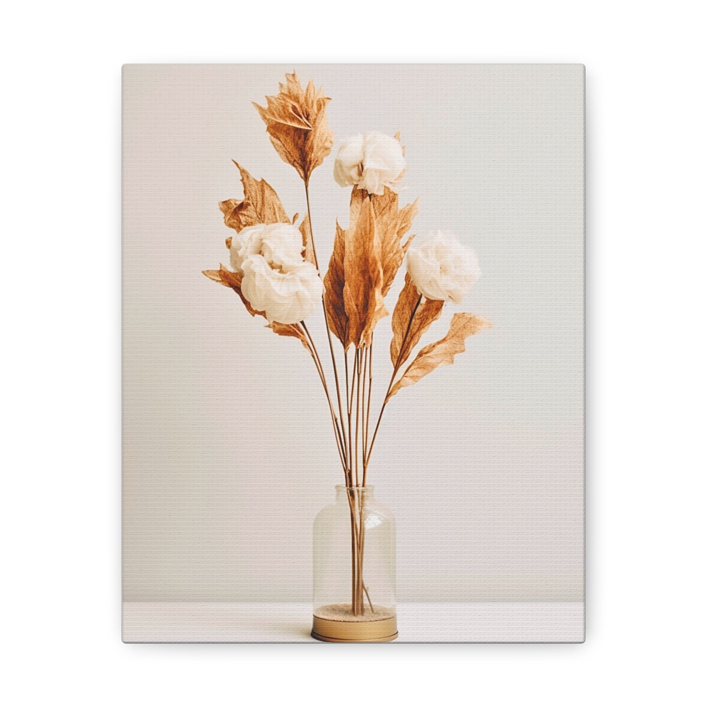 Minimalist Neutral Dry Flower Art 1