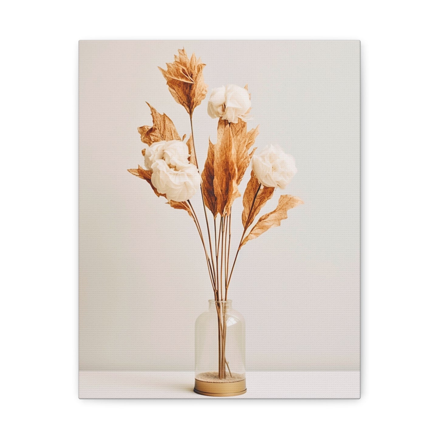 Minimalist Neutral Dry Flower Art 1