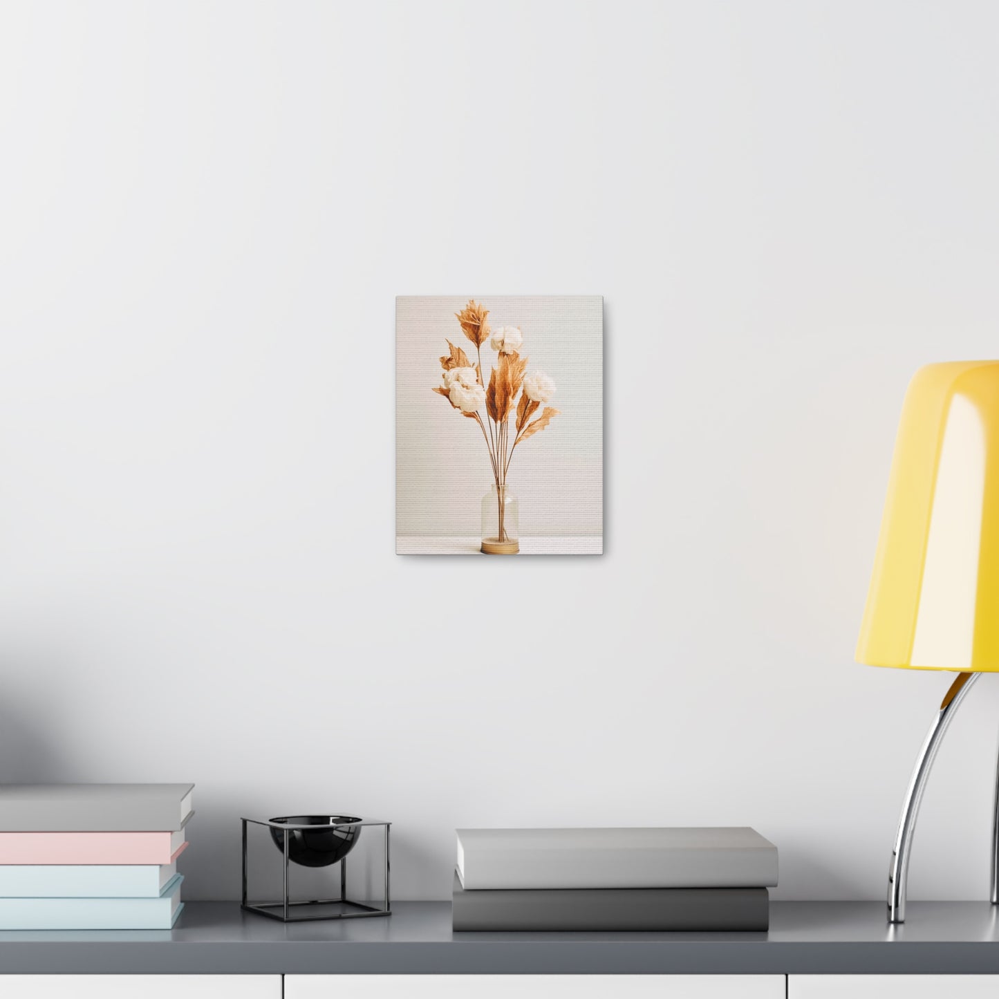 Minimalist Neutral Dry Flower Art 1