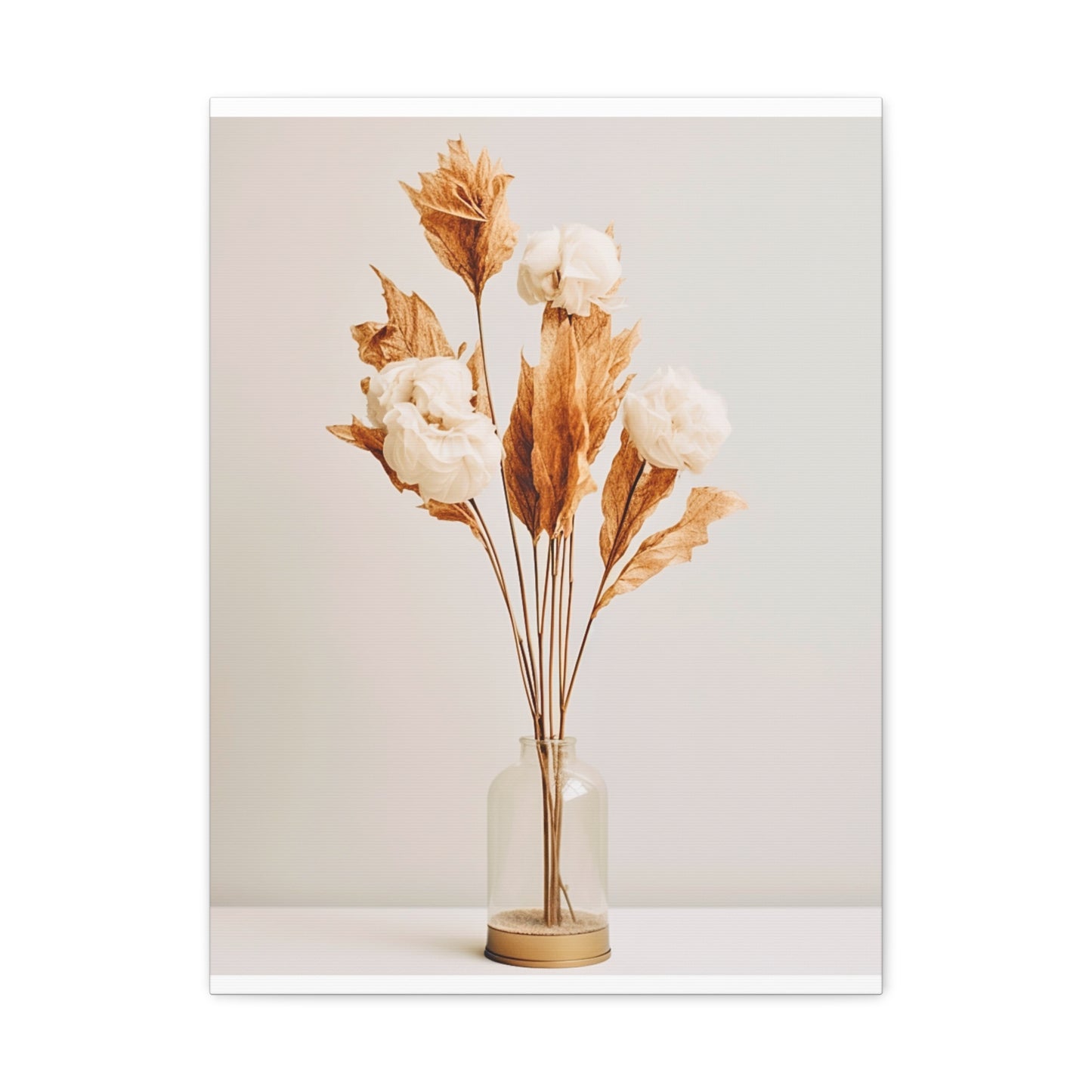 Minimalist Neutral Dry Flower Art 1