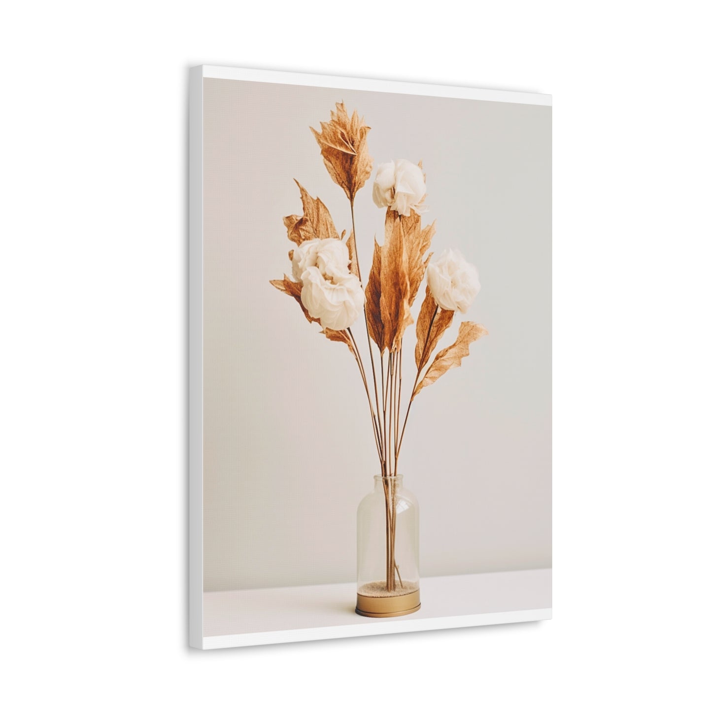 Minimalist Neutral Dry Flower Art 1