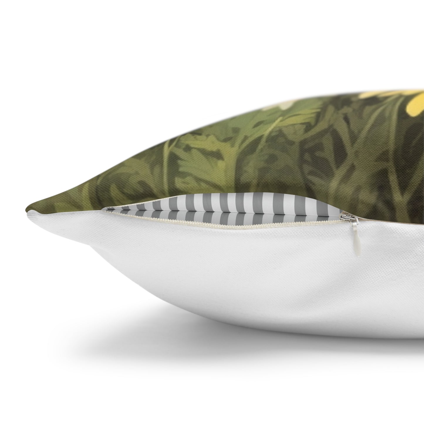 Neutral Color Flower Spun Polyester Pillowcase