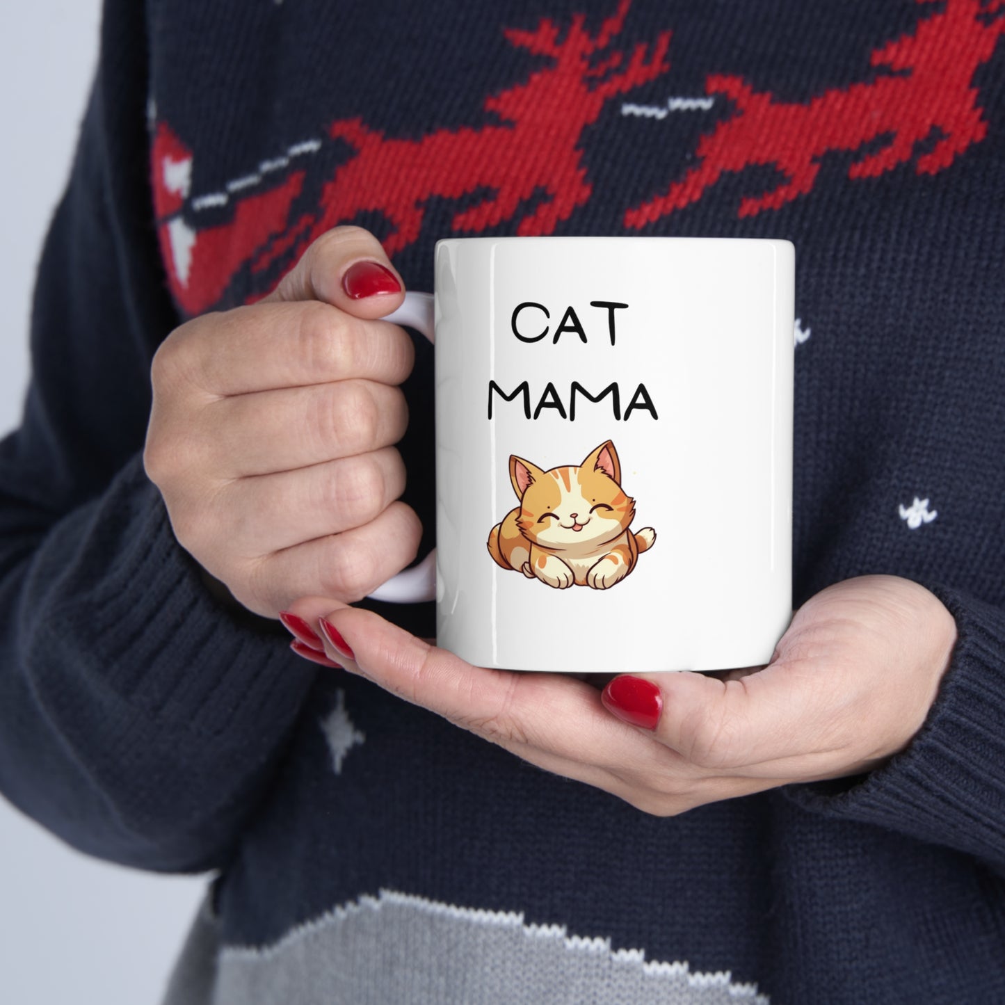 Cat Mama Ceramic Mug 11oz