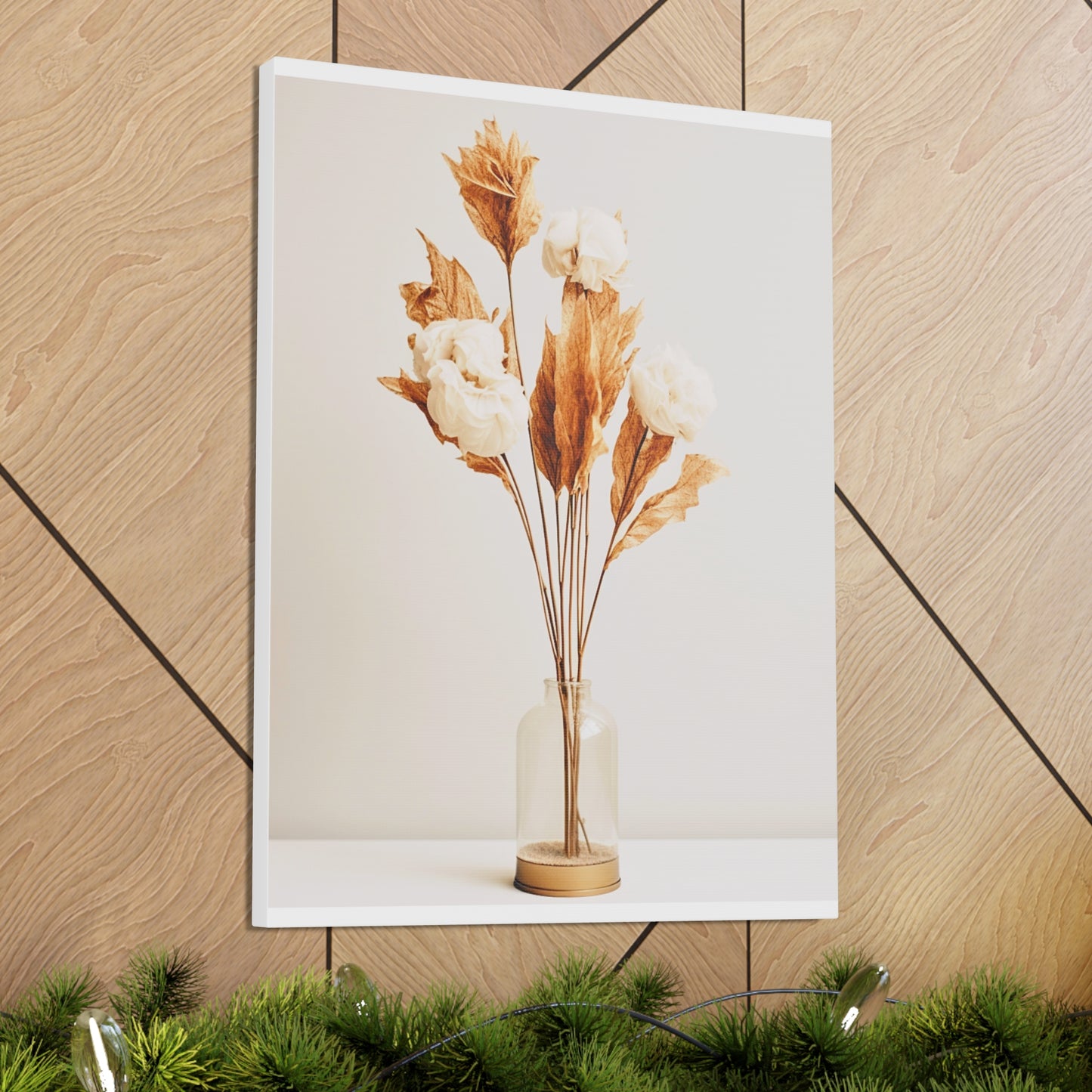 Minimalist Neutral Dry Flower Art 1
