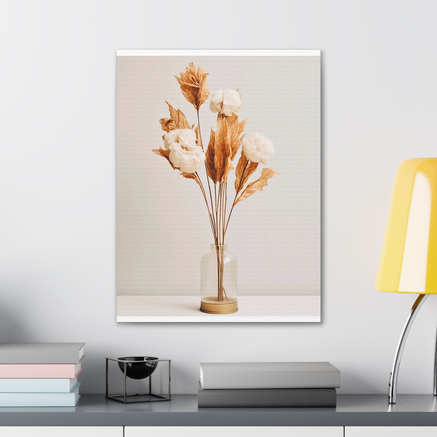 Minimalist Neutral Dry Flower Art 1