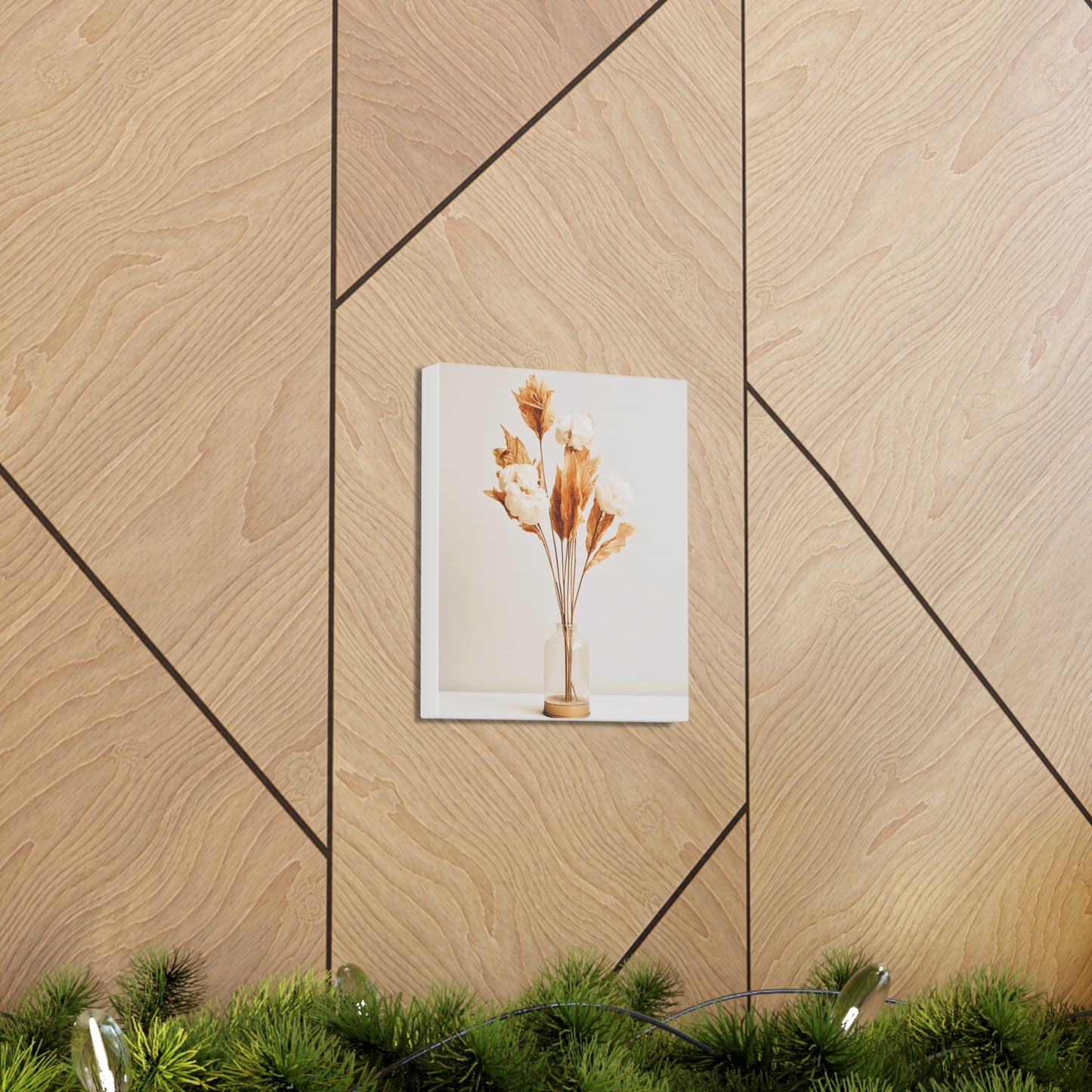 Minimalist Neutral Dry Flower Art 1