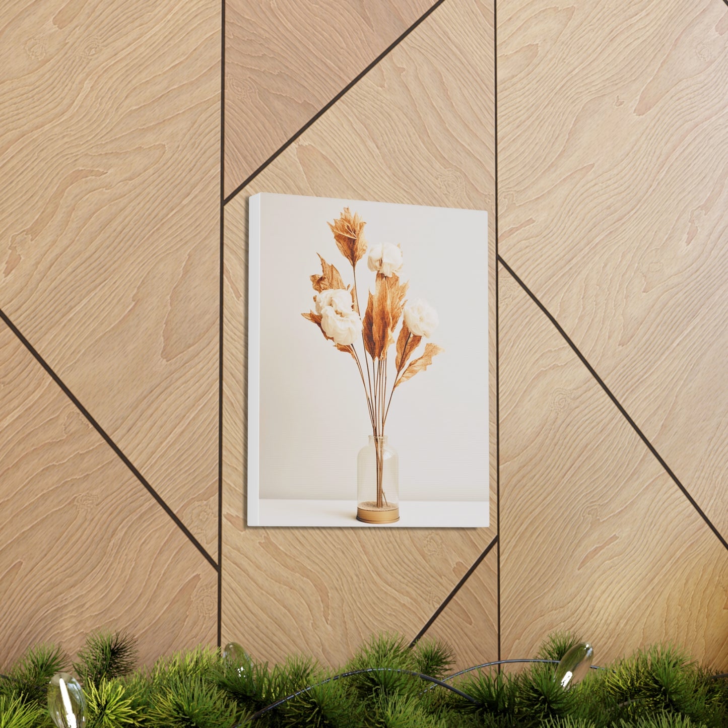 Minimalist Neutral Dry Flower Art 1