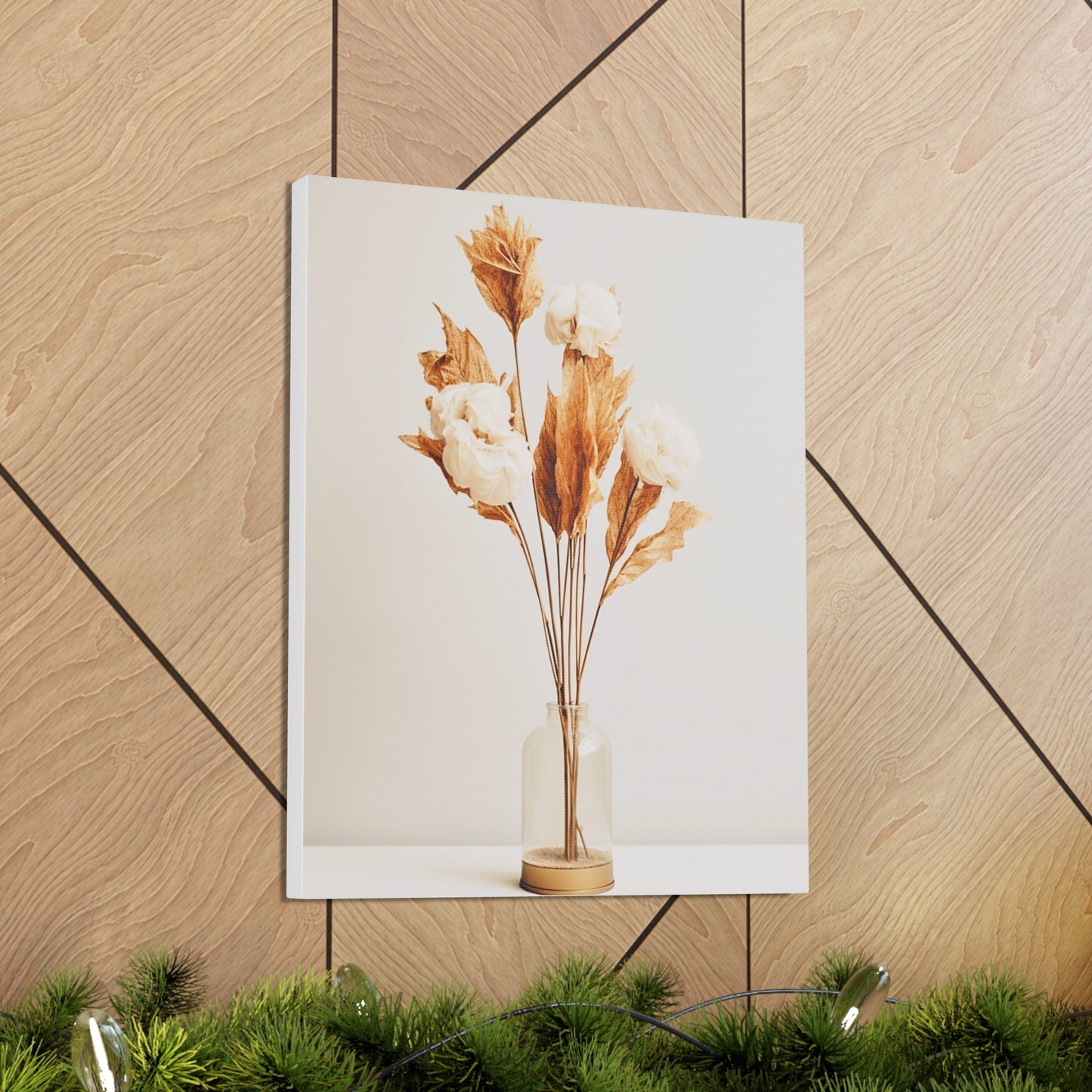 Minimalist Neutral Dry Flower Art 1