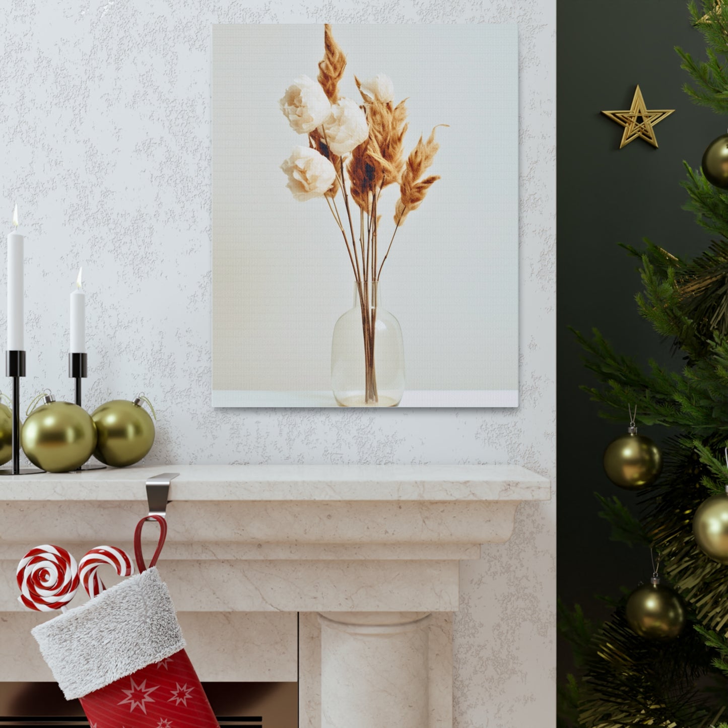 Minimalist Neutral Style Dry Flowers 3