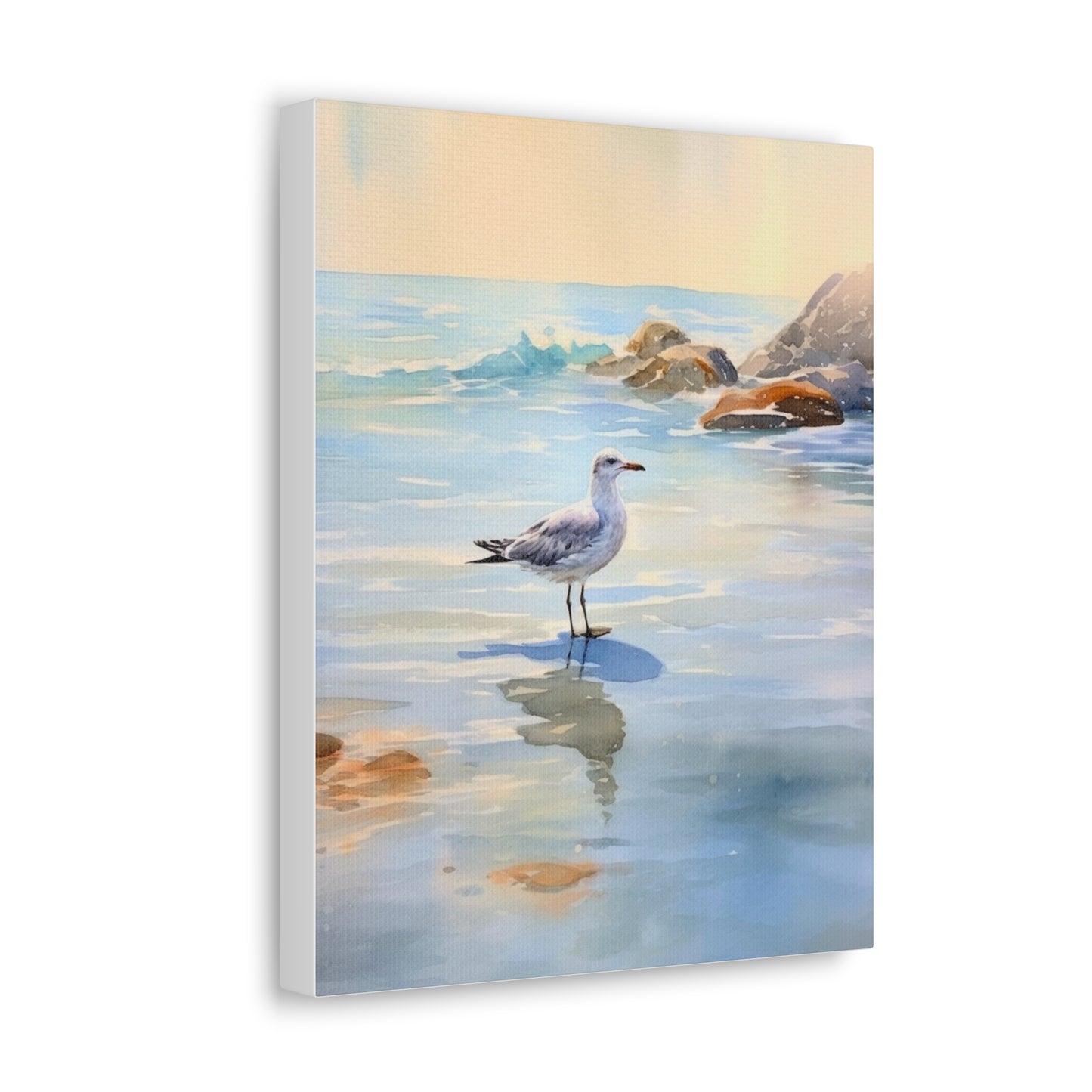 Minimalist Solitary Bird Canvas
