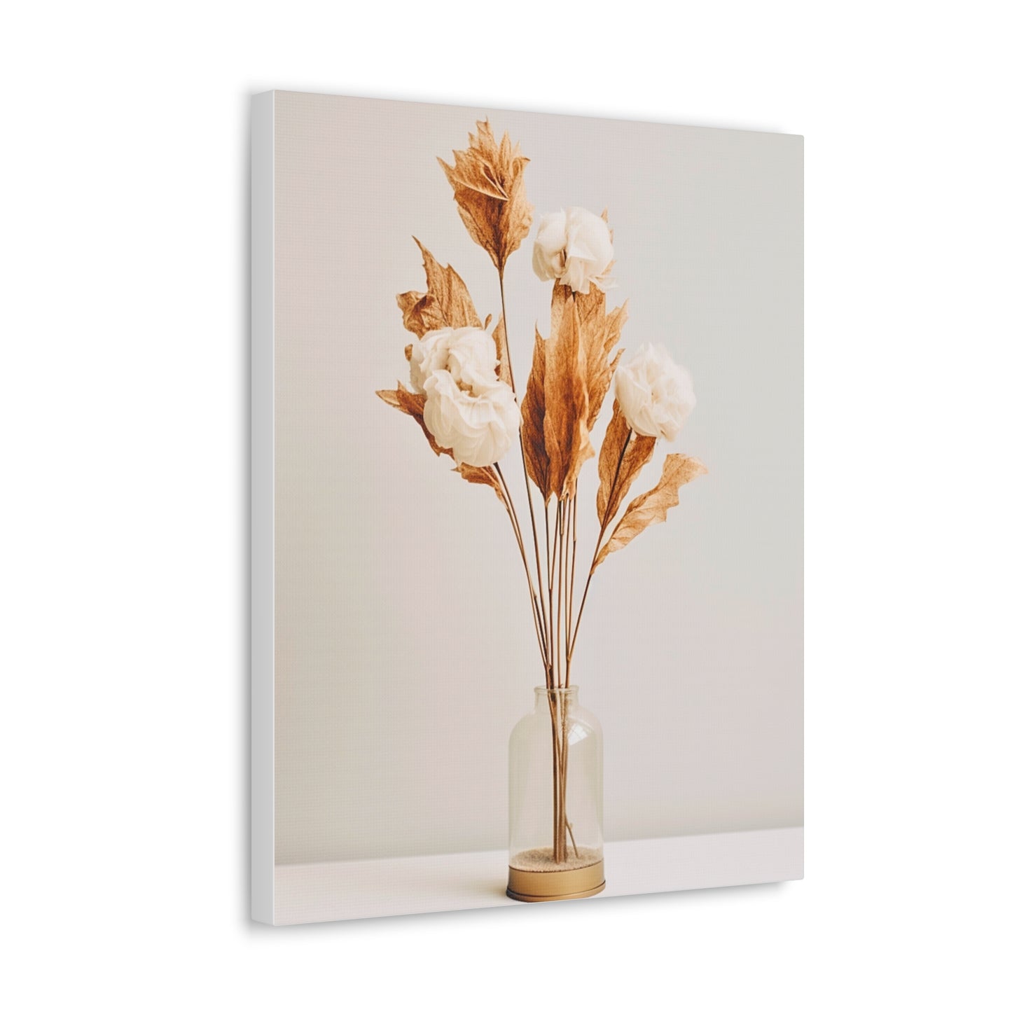 Minimalist Neutral Dry Flower Art 1