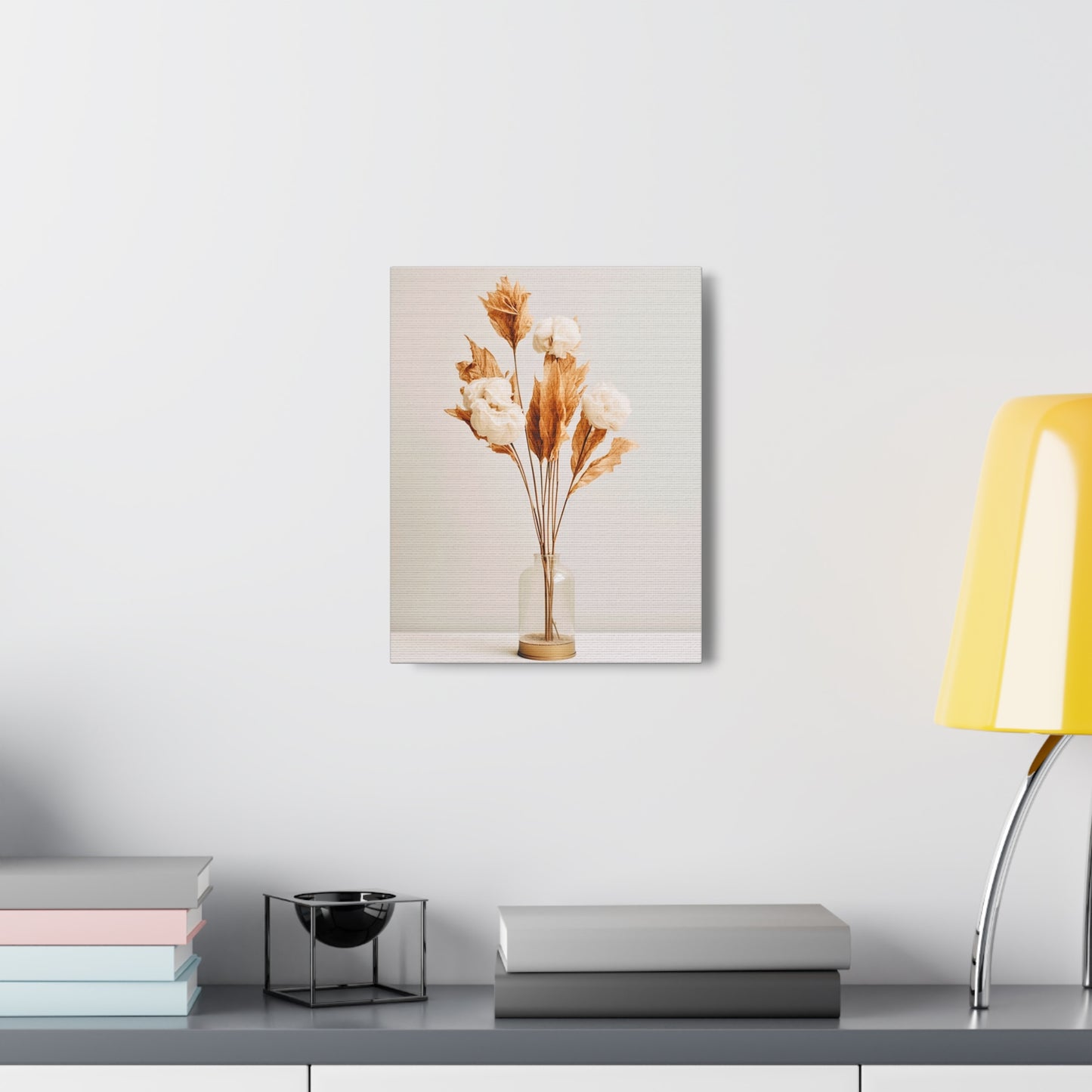 Minimalist Neutral Dry Flower Art 1