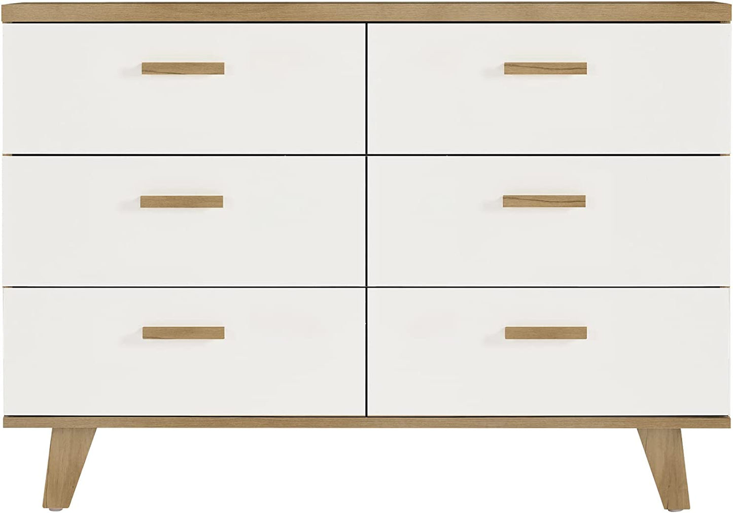 Modern Wood Dresser Bedroom Storage Drawer Organizer