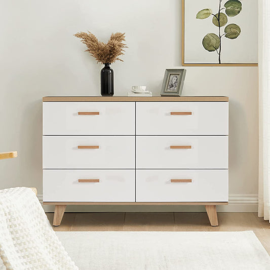 Modern Wood Dresser Bedroom Storage Drawer Organizer